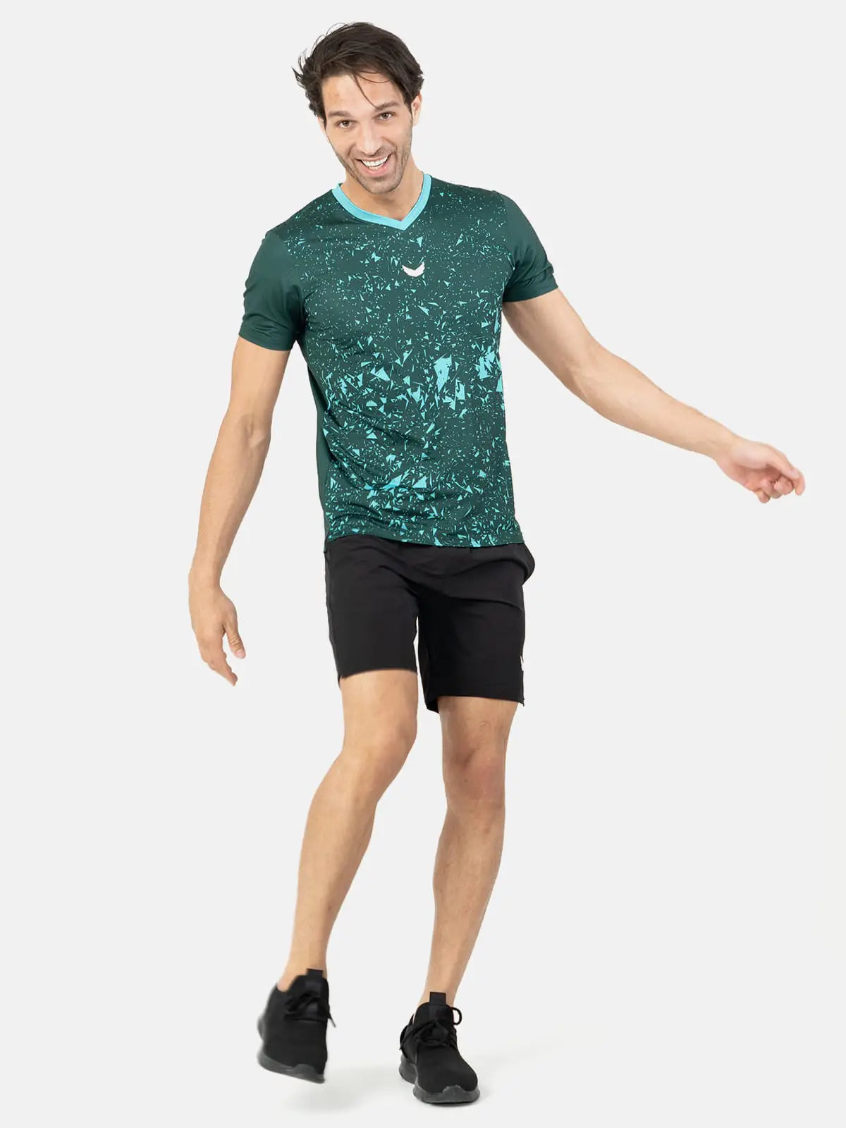 Marble Dri-Fit Padel T-Shirt - Green Marble Dri-Fit Padel T-Shirt - Green