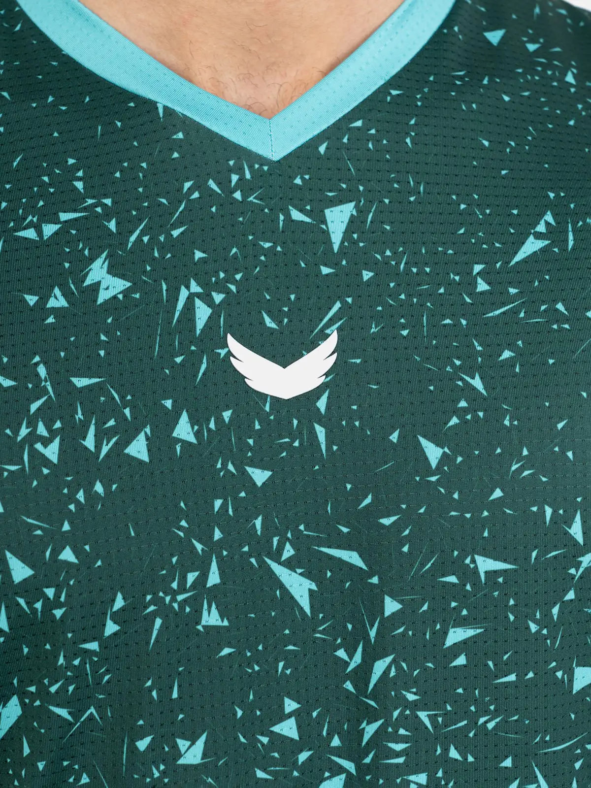 Marble Dri-Fit Padel T-Shirt - Green Marble Dri-Fit Padel T-Shirt - Green