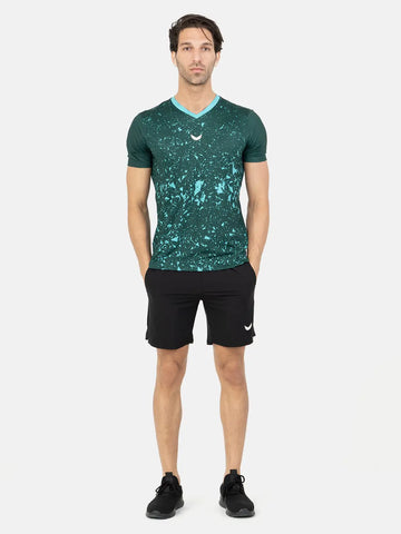 Marble Dri-Fit Padel T-Shirt - Green Marble Dri-Fit Padel T-Shirt - Green