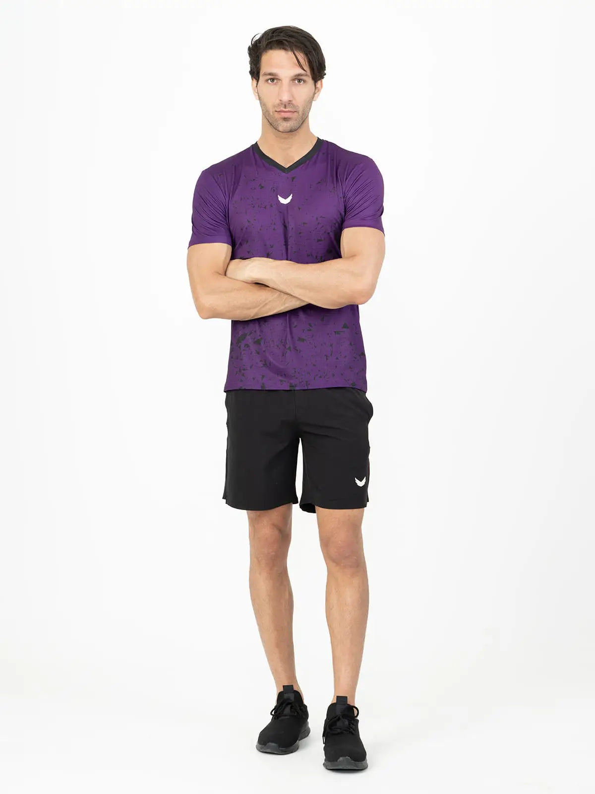 Marble Dri-Fit Padel T-Shirt - Purple Marble Dri-Fit Padel T-Shirt - Purple
