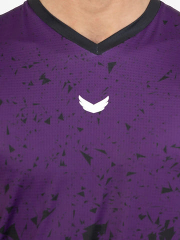 Marble Dri-Fit Padel T-Shirt - Purple Marble Dri-Fit Padel T-Shirt - Purple