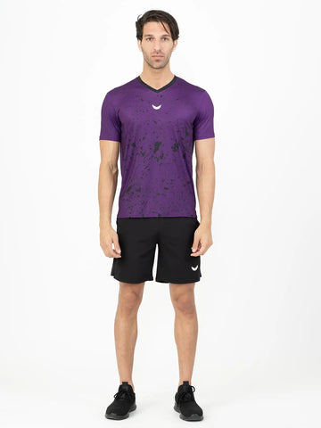 Marble Dri-Fit Padel T-Shirt - Purple Marble Dri-Fit Padel T-Shirt - Purple