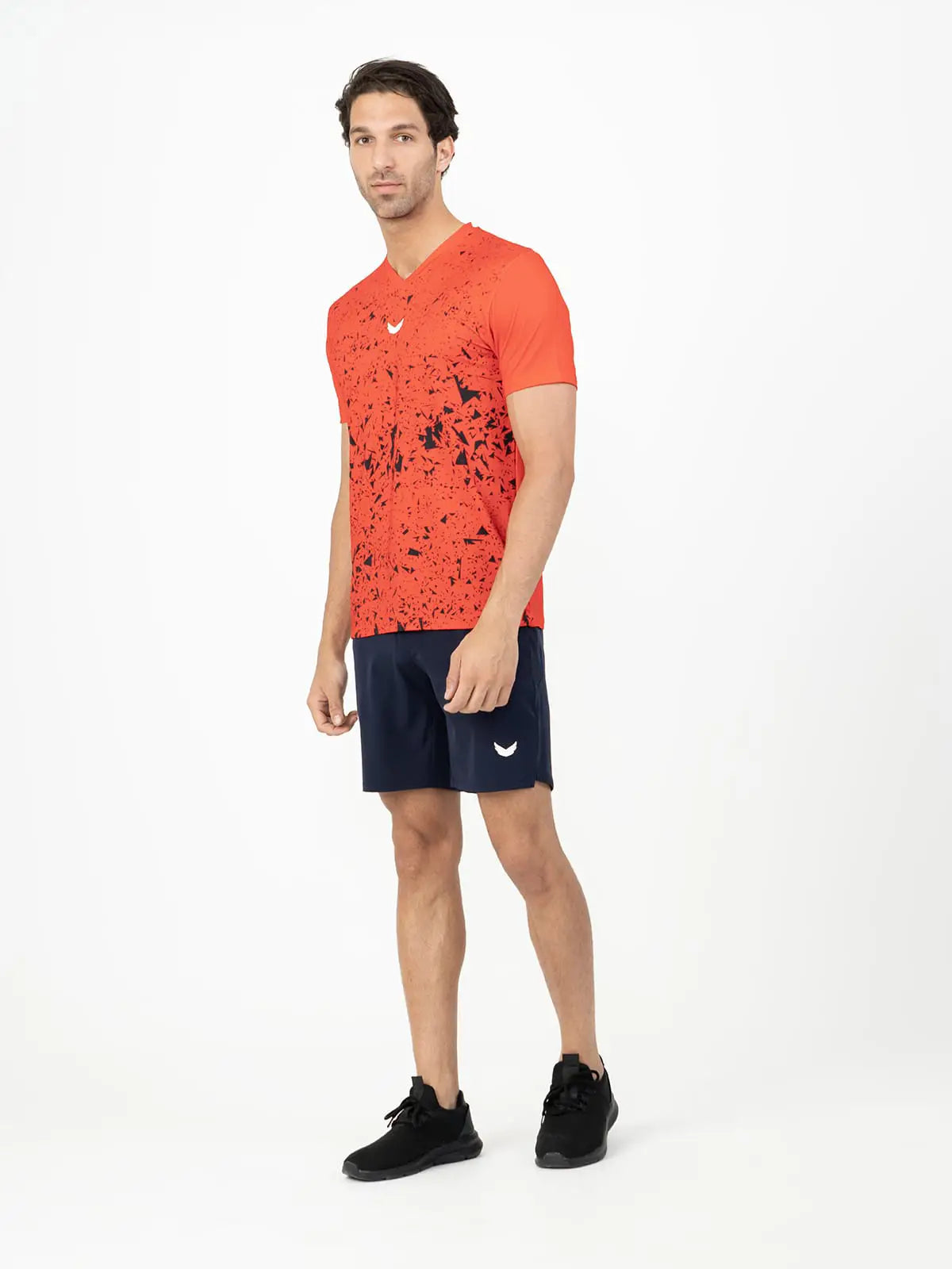 Marble Dri-Fit Padel T-Shirt - Red Marble Dri-Fit Padel T-Shirt - Red