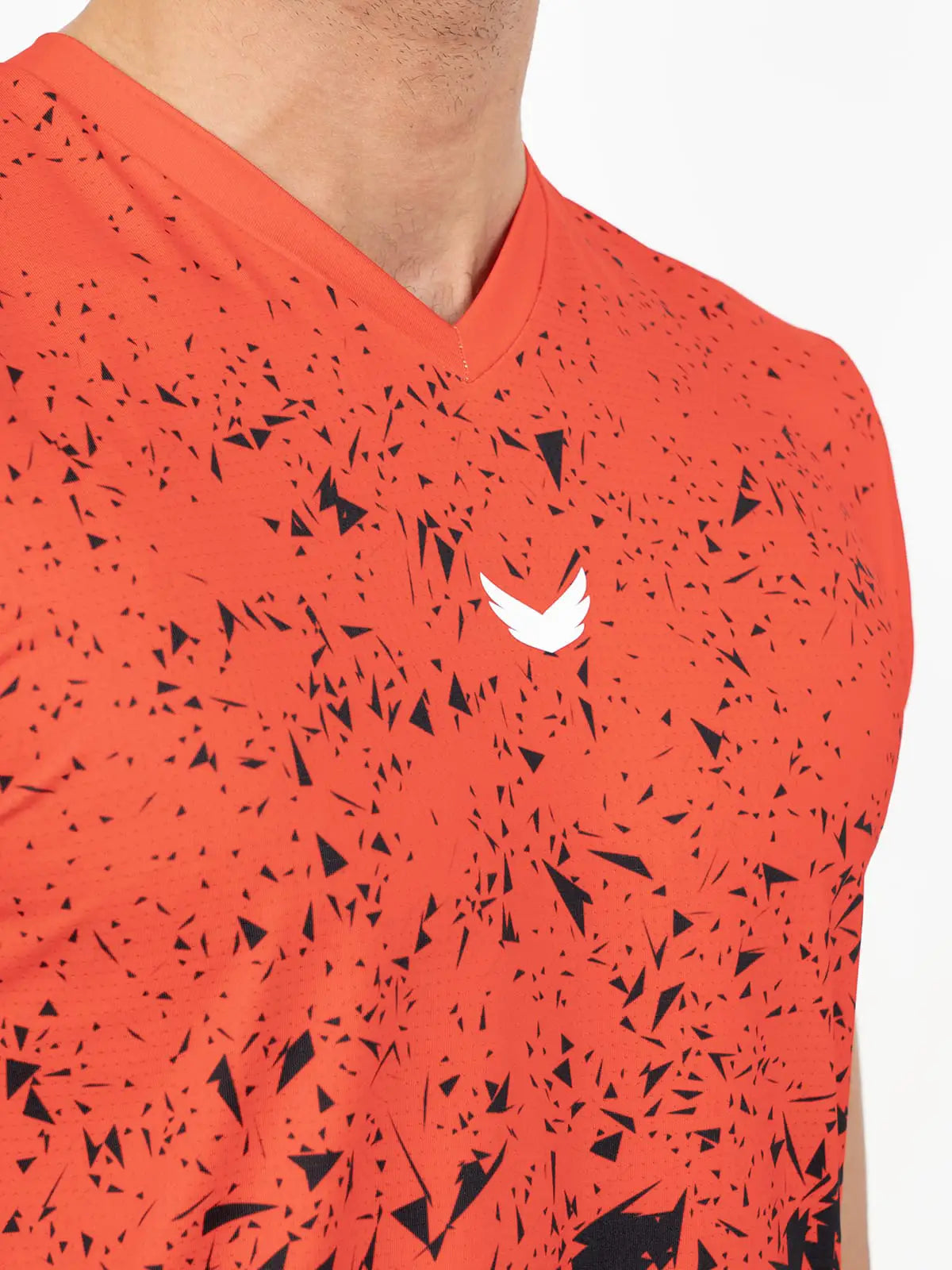 Marble Dri-Fit Padel T-Shirt - Red Marble Dri-Fit Padel T-Shirt - Red