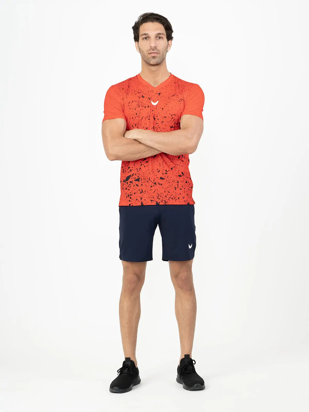 Marble Dri-Fit Padel T-Shirt - Red Marble Dri-Fit Padel T-Shirt - Red