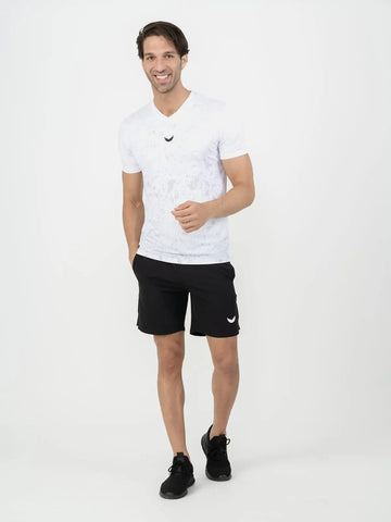 Marble Dri-Fit Padel T-Shirt - White Marble Dri-Fit Padel T-Shirt - White
