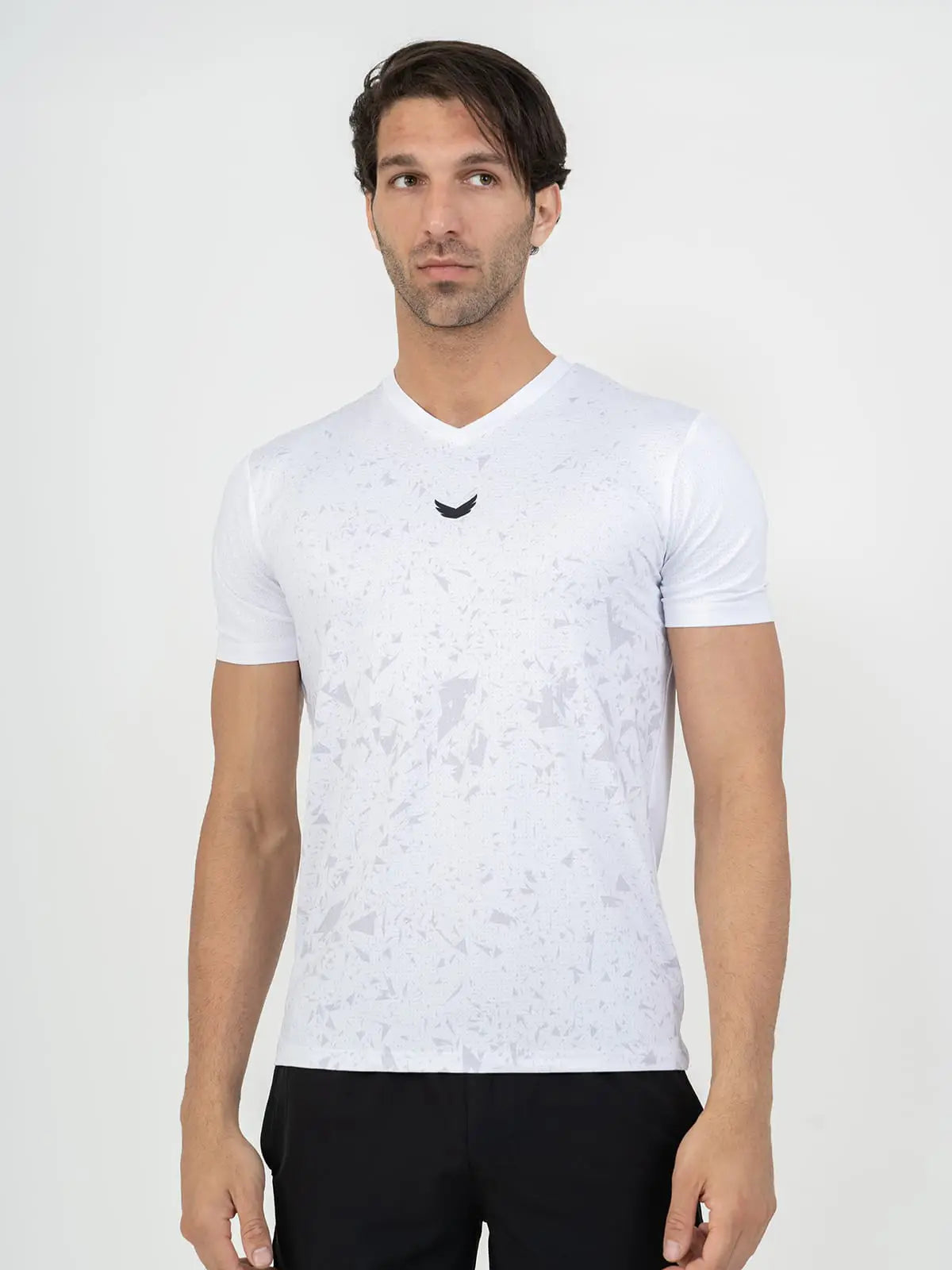 Marble Dri-Fit Padel T-Shirt - White Marble Dri-Fit Padel T-Shirt - White