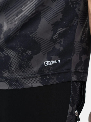 Dri-Fit Full Camouflage Short Sleeve T-shirt - Black/Gray Dri-Fit Full Camouflage Short Sleeve T-shirt - Black/Gray