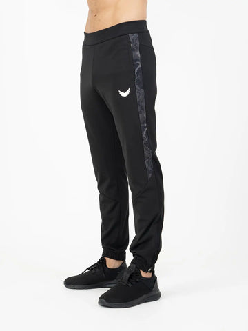 Regular Fit Side Stripe Camouflage Training Pants - Black Regular Fit Side Stripe Camouflage Training Pants - Black
