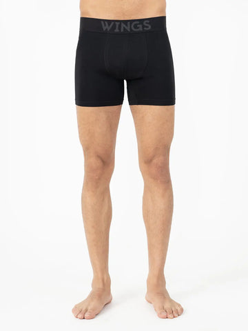 Performance Cotton Stretch Boxer Briefs - Black Performance Cotton Stretch Boxer Briefs - Black