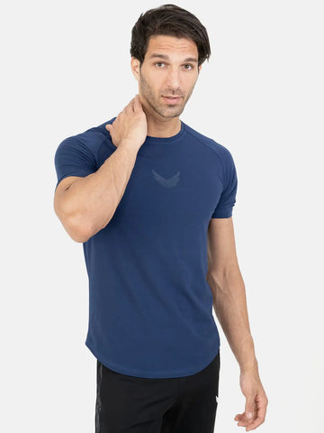 Curved Hem Basic Short Sleeve Training T-Shirt - NEAVY Curved Hem Basic Short Sleeve Training T-Shirt - NEAVY