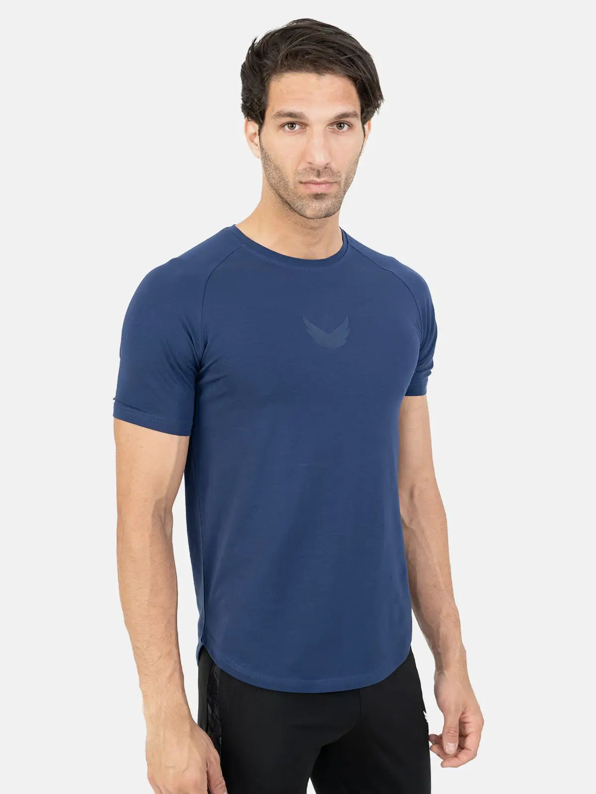 Curved Hem Basic Short Sleeve Training T-Shirt - NEAVY Curved Hem Basic Short Sleeve Training T-Shirt - NEAVY