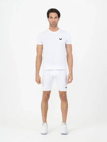 Compression Long Training Shorts - White Compression Long Training Shorts - White