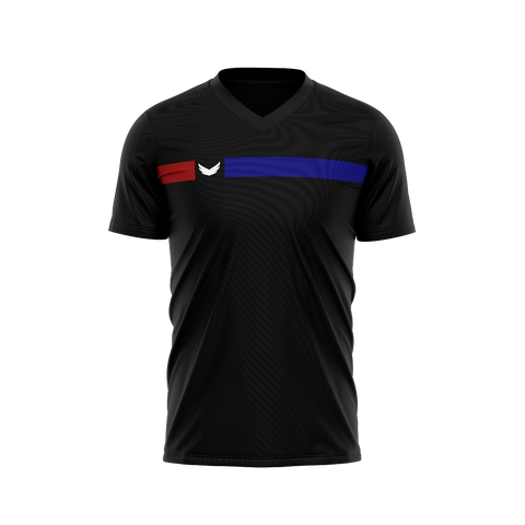 Black Simple line Padel T-shirt - Black Black Simple line Padel T-shirt - Black