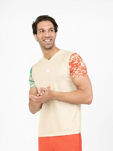Tiger Dri-Fit Padel T-shirt - Gold Tiger Dri-Fit Padel T-shirt - Gold