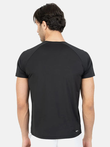 Dri-Fit Raglan Short Sleeve Training T-Shirt - Black Dri-Fit Raglan Short Sleeve Training T-Shirt - Black