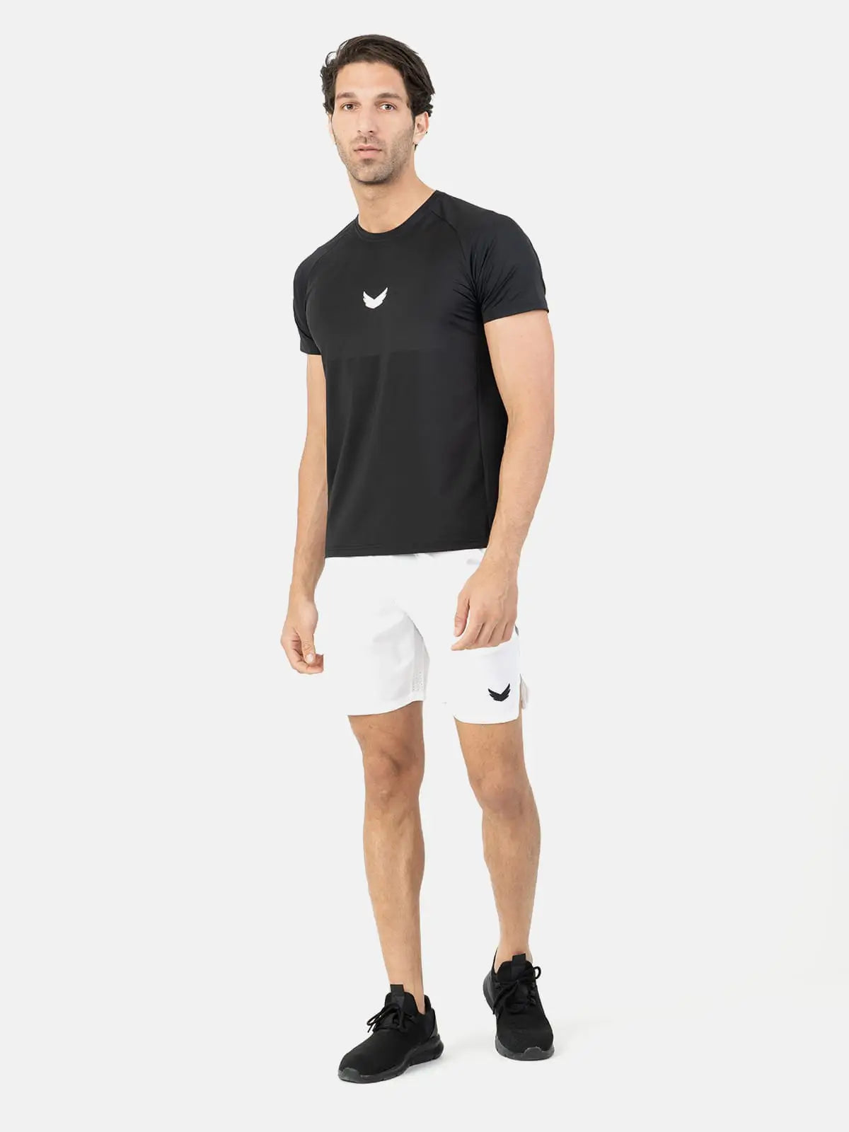 Dri-Fit Raglan Short Sleeve Training T-Shirt - Black Dri-Fit Raglan Short Sleeve Training T-Shirt - Black