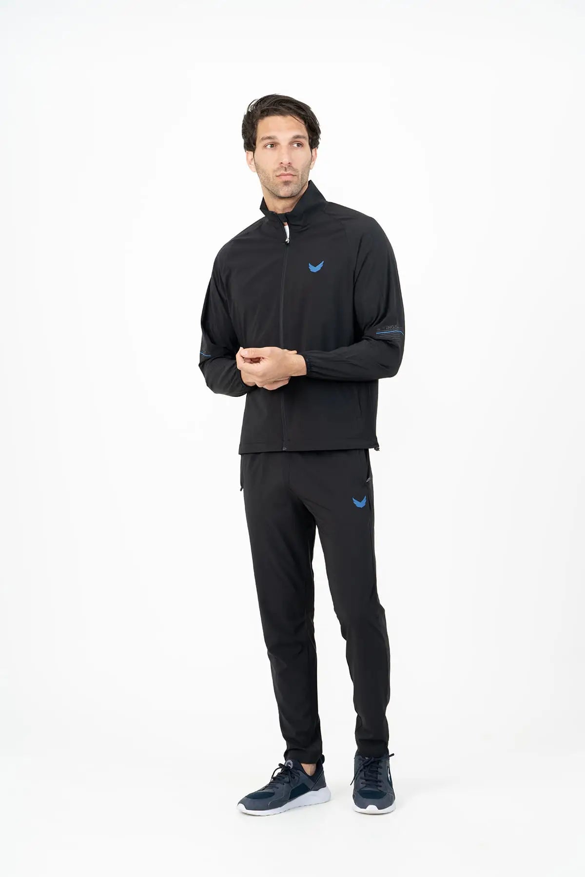 Lightweight Basic Full Zip Training Jacket - Black Lightweight Basic Full Zip Training Jacket - Black