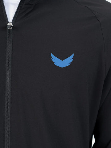 Lightweight Basic Full Zip Training Jacket - Black Lightweight Basic Full Zip Training Jacket - Black