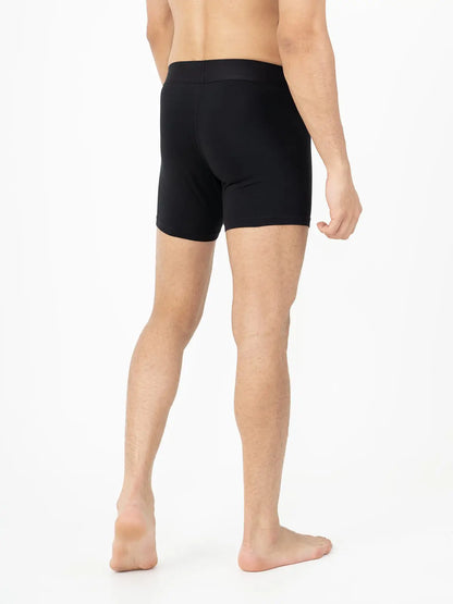 Performance Cotton Stretch Boxer Briefs - Black