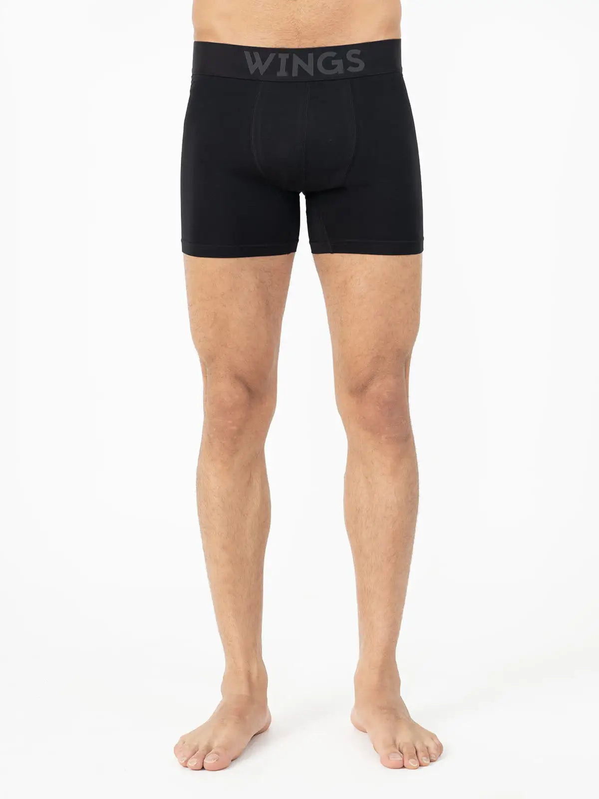 Performance Cotton Stretch Boxer Briefs - Black