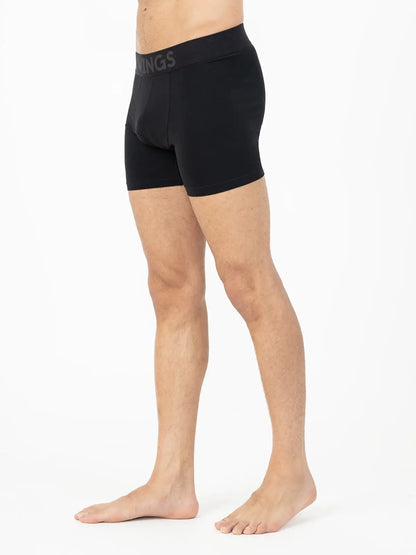 Performance Cotton Stretch Boxer Briefs - Black