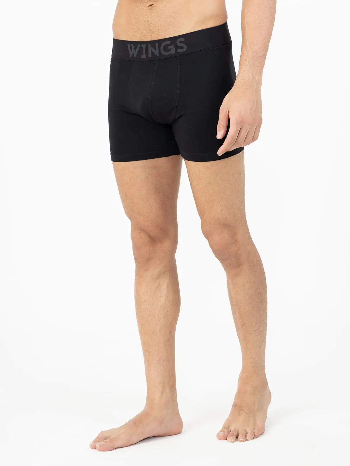 Performance Cotton Stretch Boxer Briefs - Black