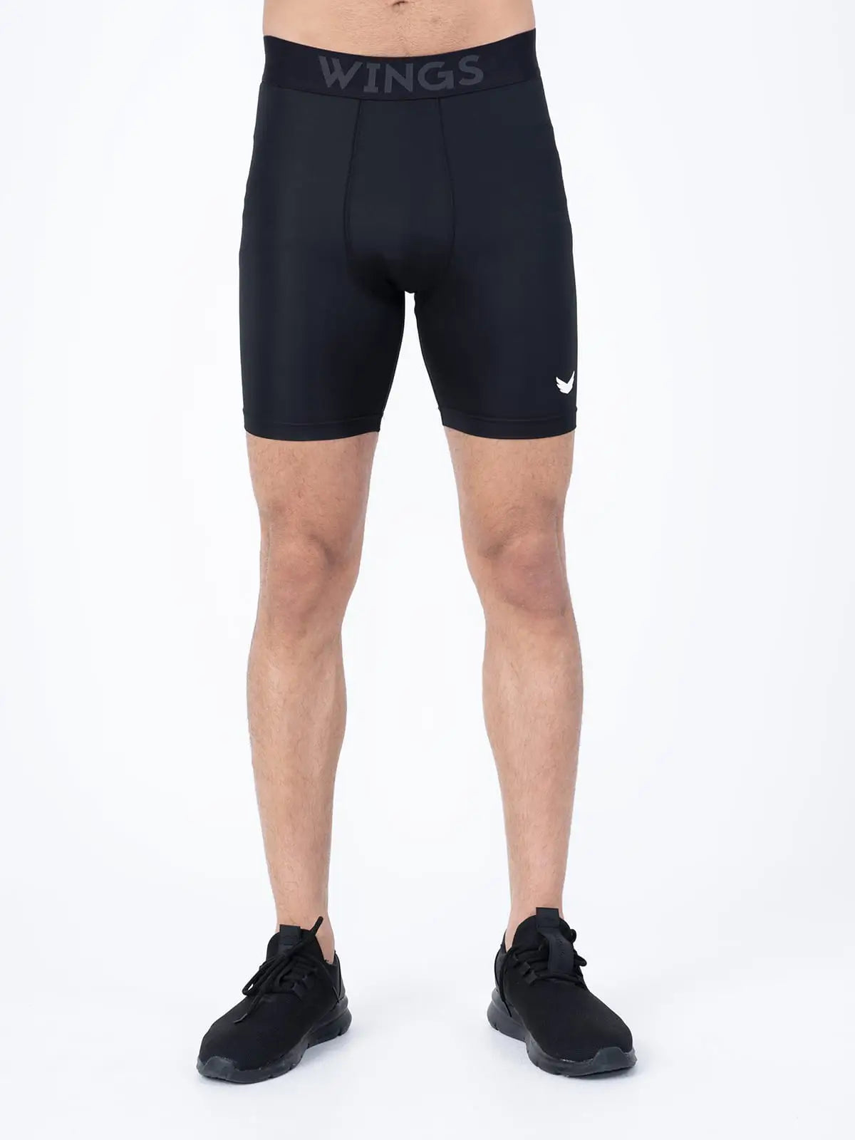 Compression Long Training Shorts - Black