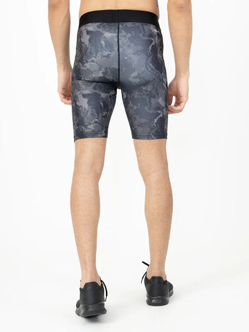 Compression Long Training Shorts - Camouflage