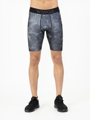 Compression Long Training Shorts - Camouflage