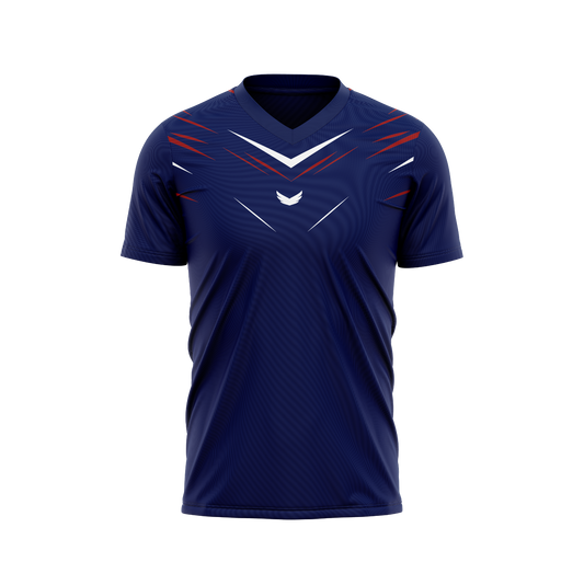 Blue Lightning Padel T-shirt - Dark Blue