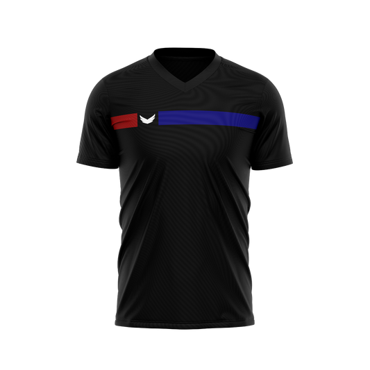 Black Simple line Padel T-shirt - Black