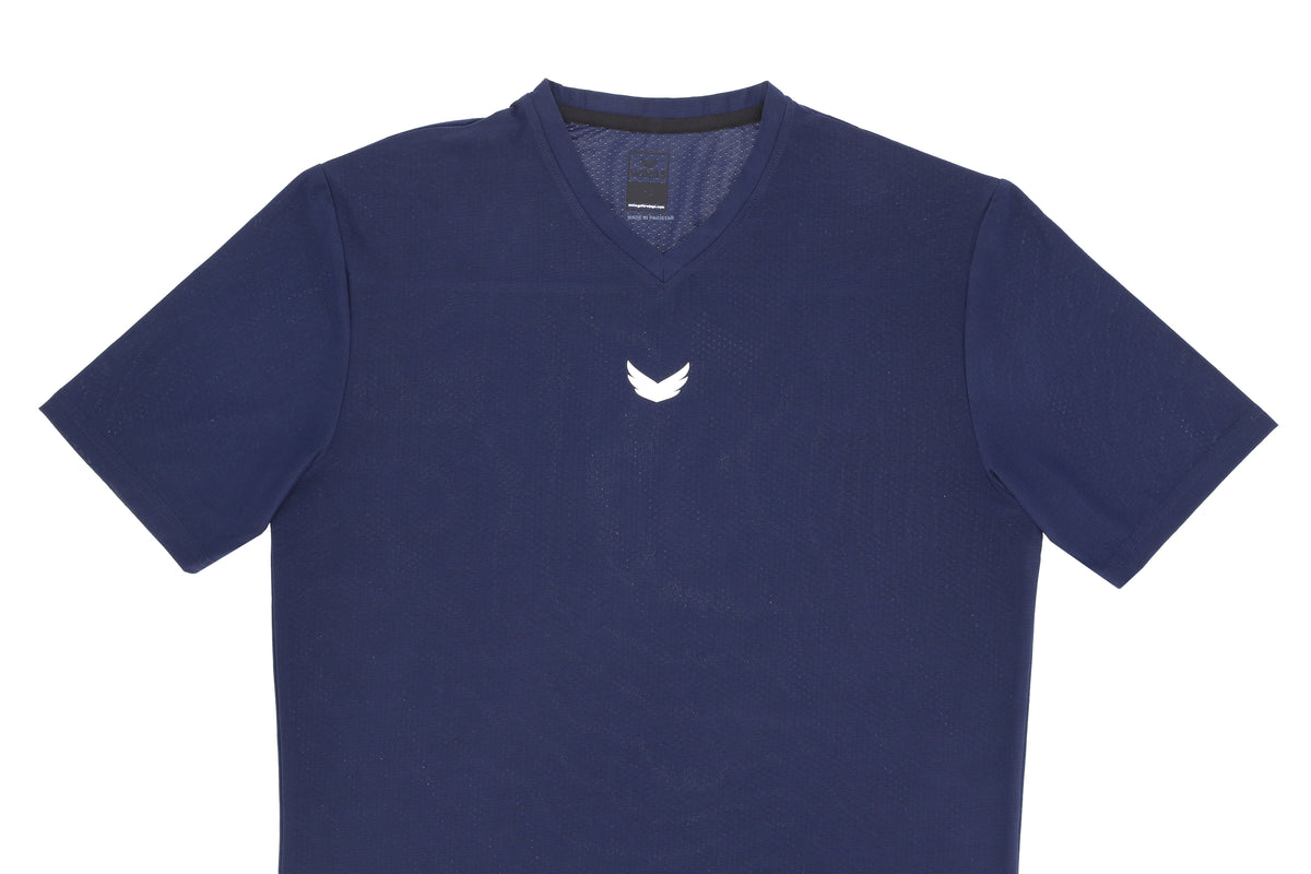 Wings Turbotec V-Neck Tee – Navy