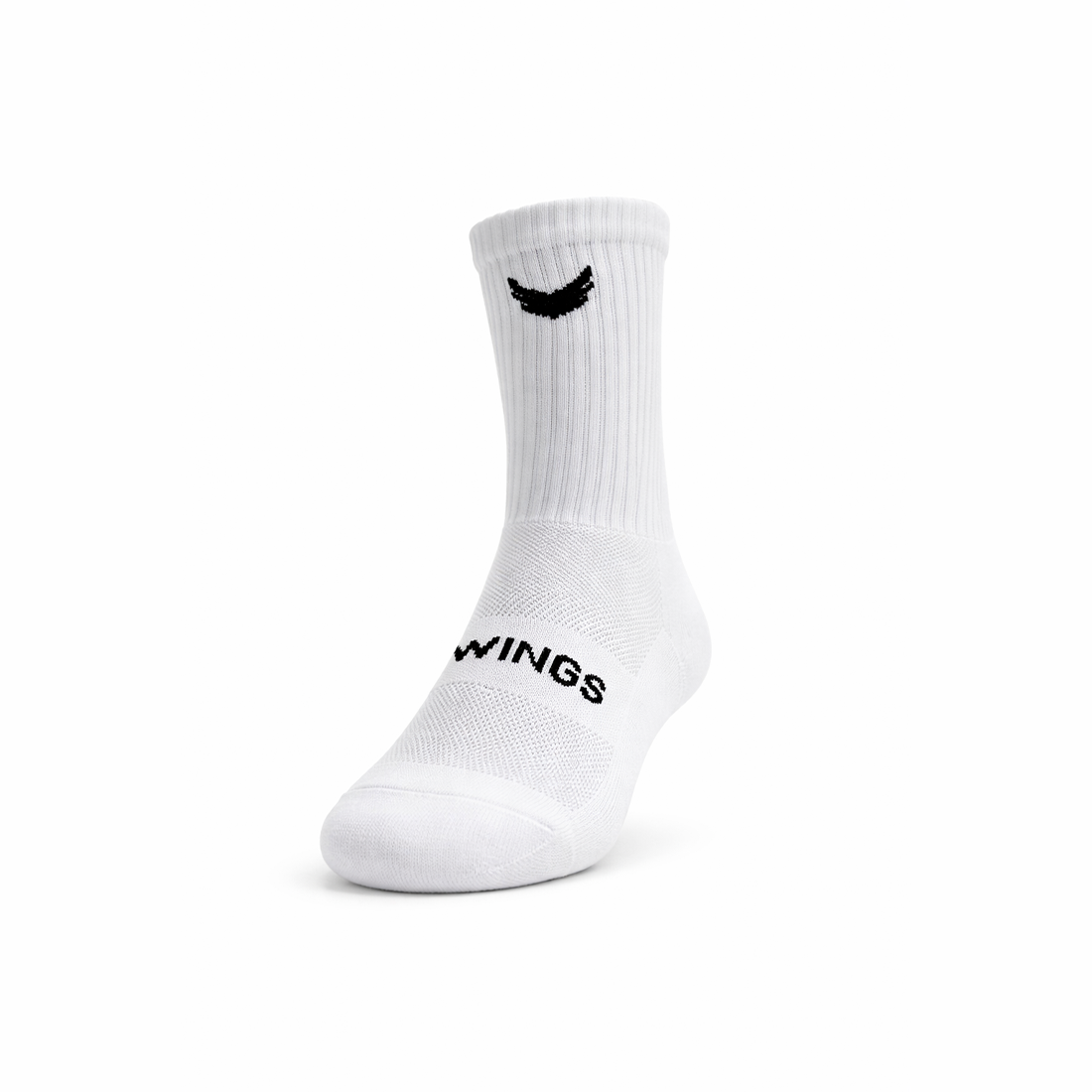WINGS Performance Crew Socks – White