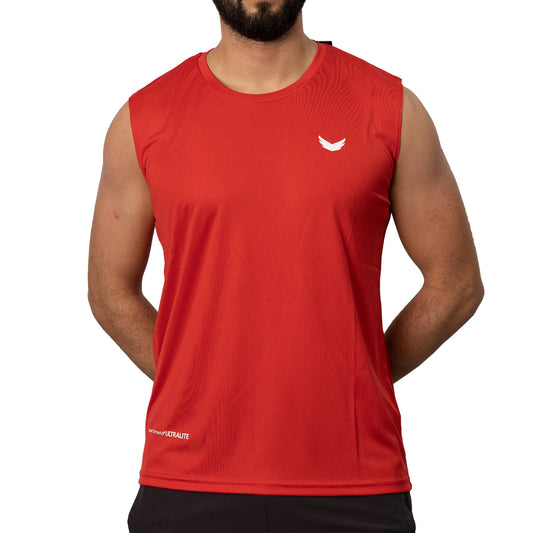 Smart Breath Fit Sleeveless Tee - Red