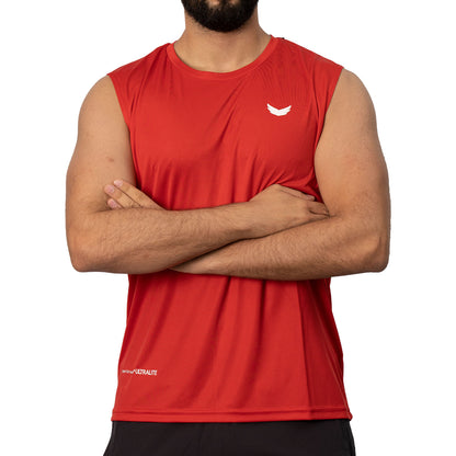 Smart Breath Fit Sleeveless Tee - Red