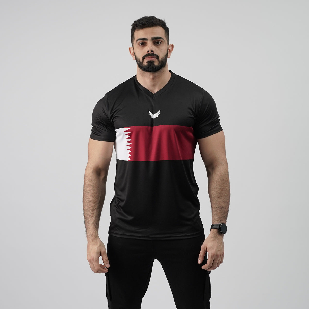 Qatar Flag - Black