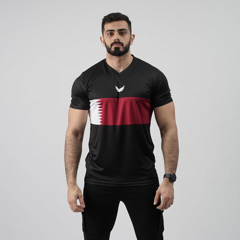 Qatar Flag - Black