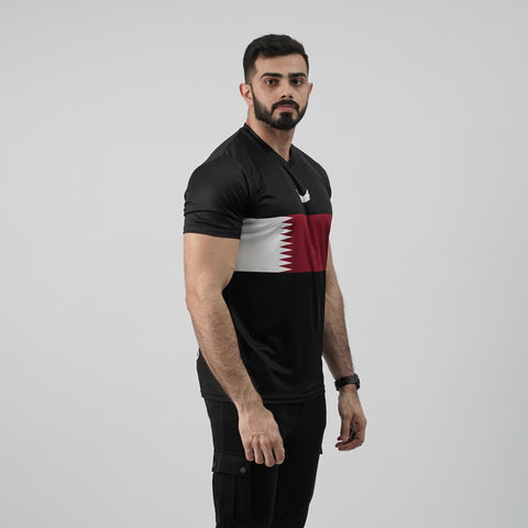 Qatar Flag - Black